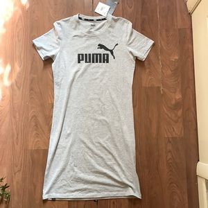 Puma t shift dress gray shirt sleeved NWT medium